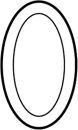 Ovaler Bevel 3x5"
